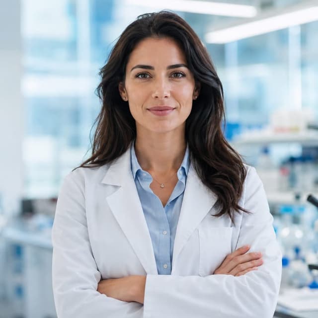 A researcher at work, supported by the Research Thread publication panel